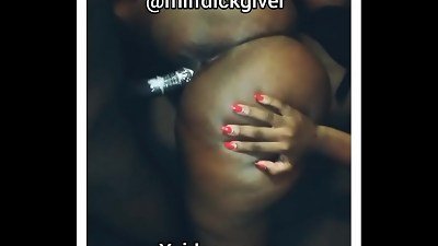 Lockdown Namibian stroking the cootchie supah moist