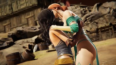 double Futa - The Witcher 3 - Yennefer gets creampied by Triss Merigold